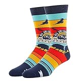 ooohyeah Men’s Funny State Crew Socks, Crazy Novelty Cotton Dress Socks, Montana. Size 8-13
