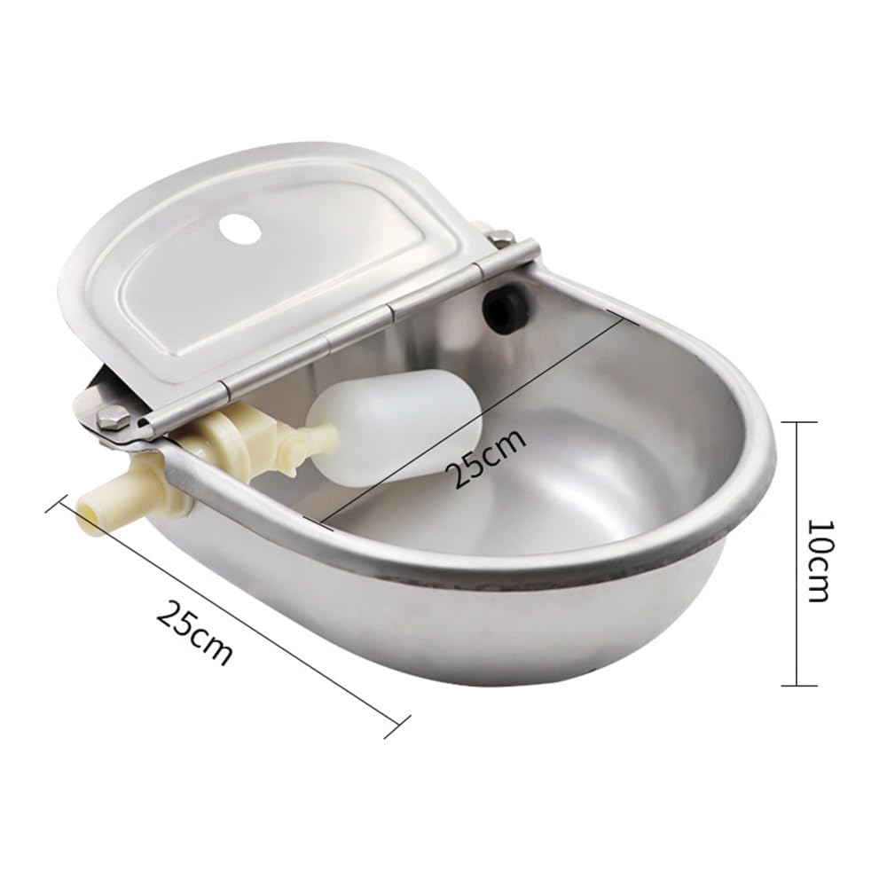 Fuente de agua potable automática para perros de acero inoxidable 304 tipo flotador para ganado, equipo automático de agua potable