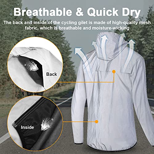 Giacca Bici Uomo Mantellina Ciclismo Uomo Giacca