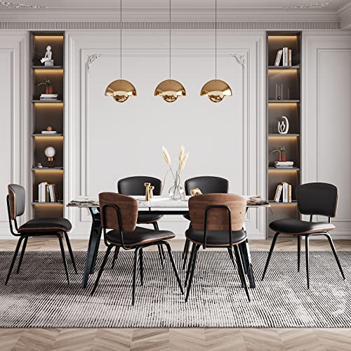 Aqg Dining Chair Mid Century Modern Dining Chairs For Kitchen Dining Living Room Chairs (Black, Pack Of 2) #TOP2