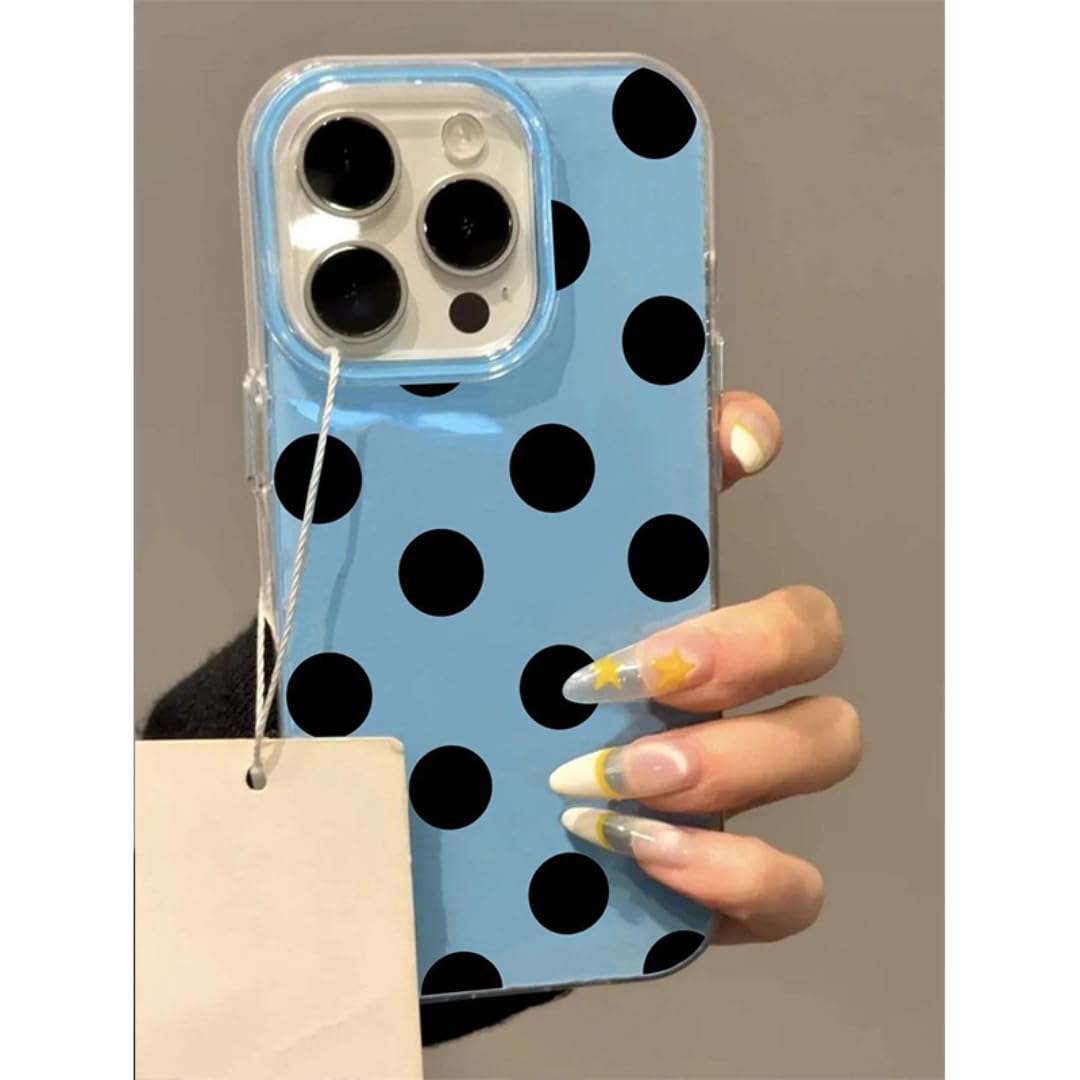 Coque pour iPhone 15 wave points idéale pour le bureau et les sorties