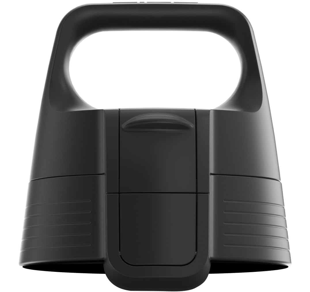 Sigg WMB ONE Top 2 All Black Anthracite (One Size), Replacement Spare Part Drinking Bottle, One-Handed & Leak-Proof Closure Cap
