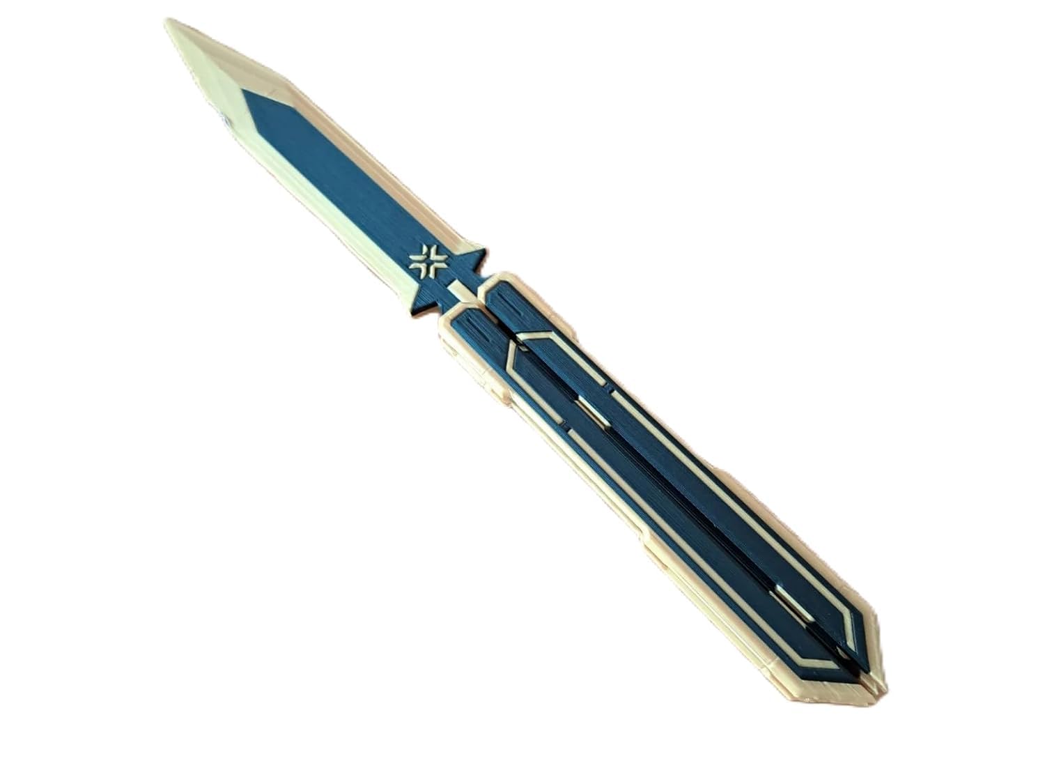 VIKSON INTERNATIONAL Valorant Champions Esports Butterfly Knife Trainer | Tactical Gaming Balisong Fidget Toy, PC Setup Decor & Safe Practice Prop-picture-20