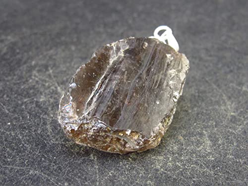 Rare Axinite Silver Pendant From Russia...