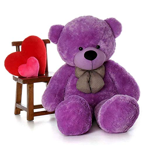 Image of Giant Plush Teddy Bear 36 Inch Stuffed Animal Toy - Soft Purple Bear 90cm