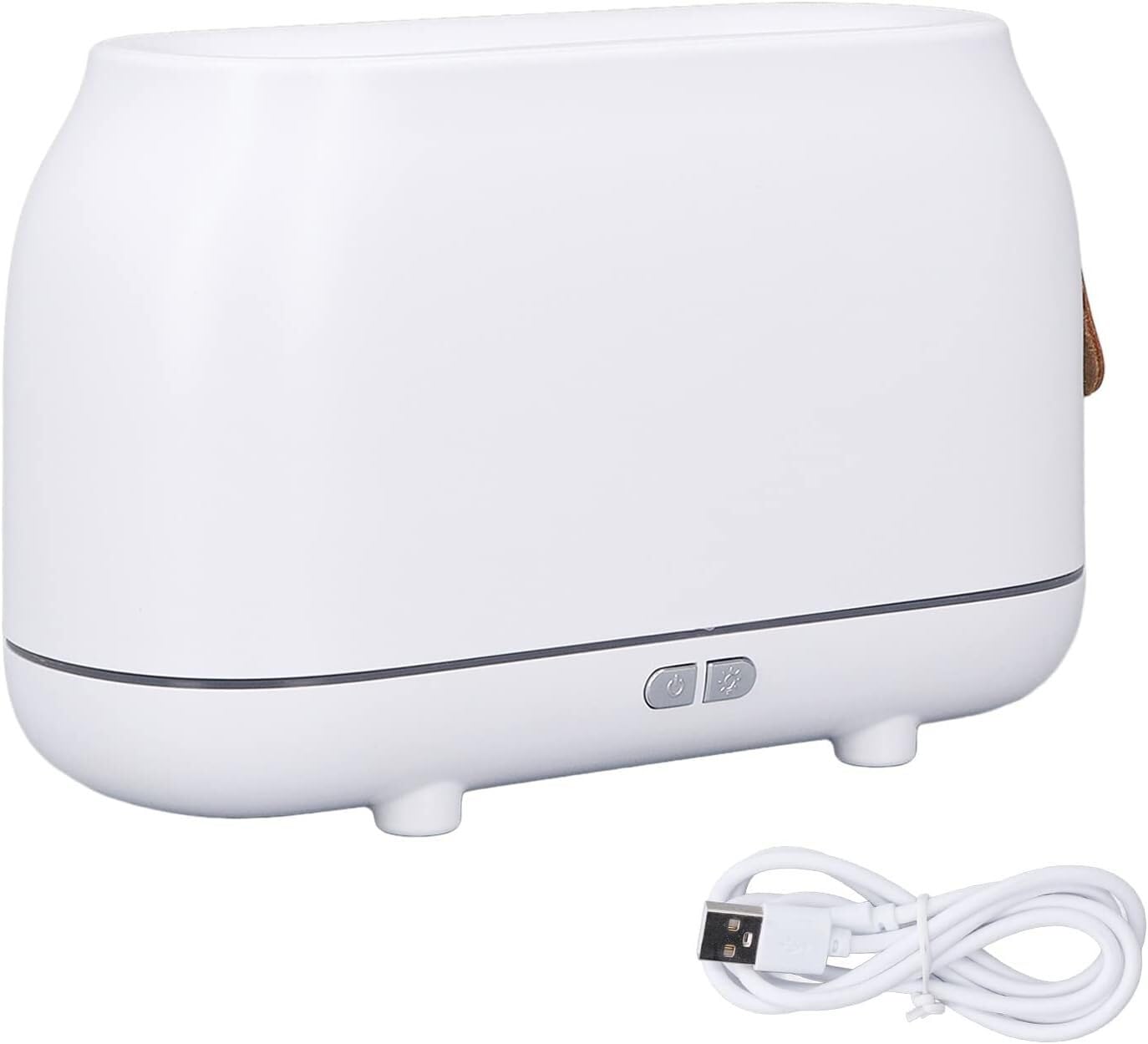 per Uso Domestico Umidificatore a Nebbia, umidificatore a Fiamma con Illuminazione a Doppia modalità 180 ml Bianco for Ufficio
