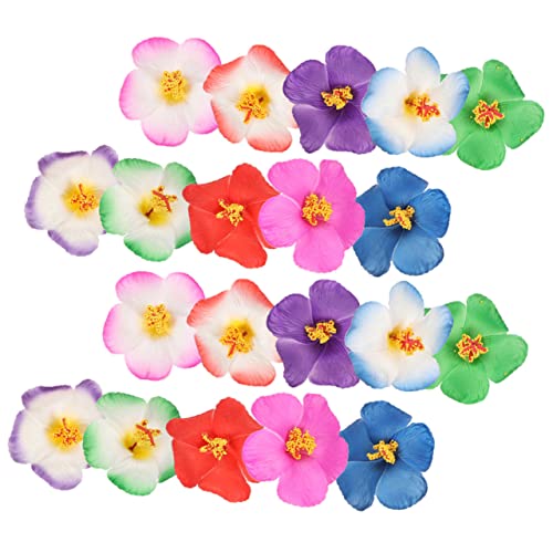 20pcs Simulated Hibiscus Flower Faux Flower Head Mini Flowers for Crafts Flowers Heads for Party Faux Flowers Flower Head for Crafts Flowers Artificial Flowers Flower Heads