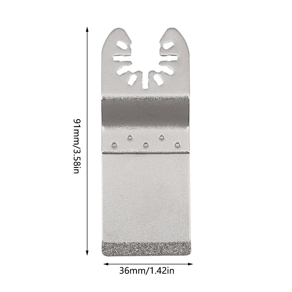 4 Lame Sega Oscillante Diamantate - Per Rimozione Malta, Legno, Metallo, Compatibile Con Multitool - Foto 11