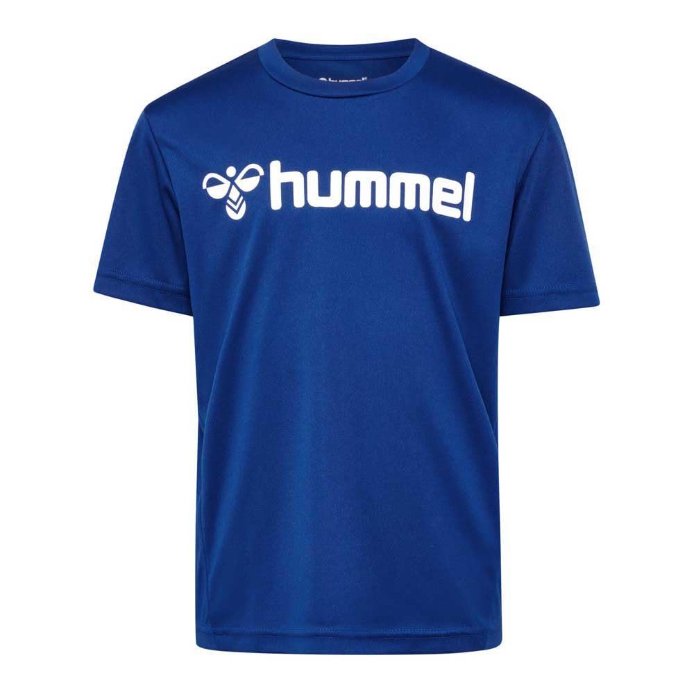 Camiseta Deportiva Hummel Para Niños - Poliéster, Diseño Escandinavo Con Estampado Angular