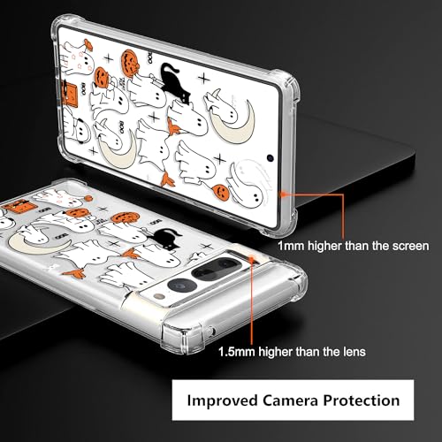 Coque Google Pixel 7 Pro Halloween transparente antichoc souple silicone - 6