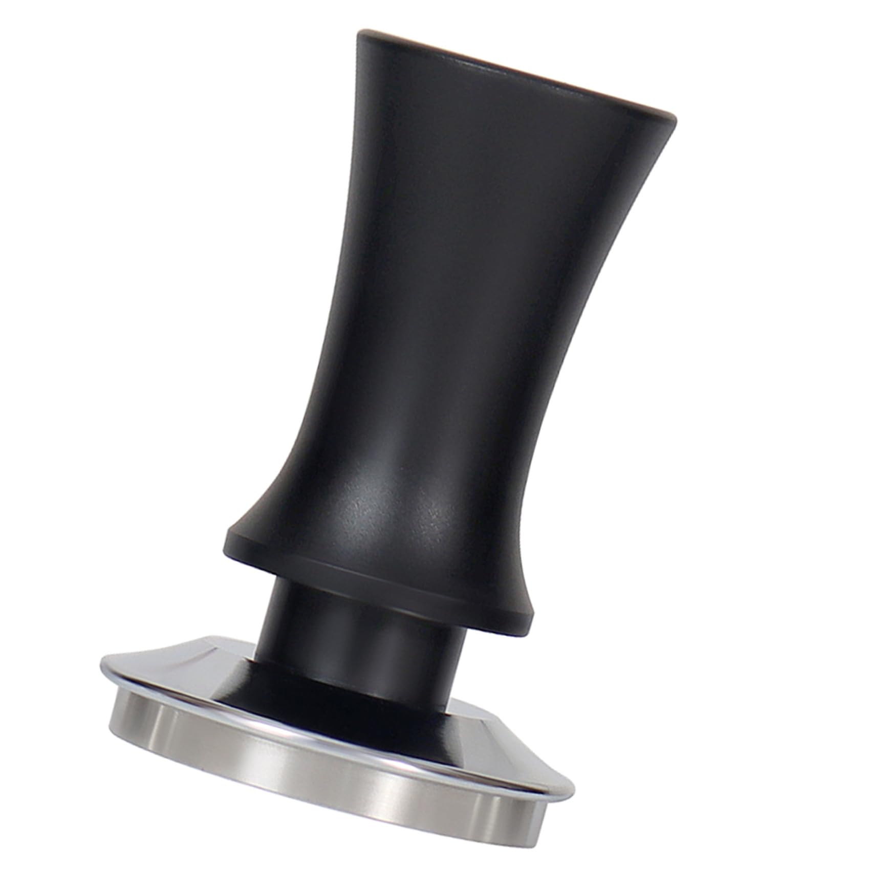 Tasseur à café expresso en acier inoxydable noir au design ergonomique haut de gamme