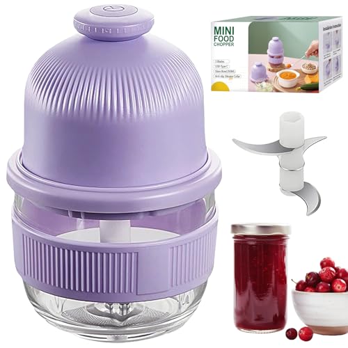 Procesador de alimentos inalámbrico morado