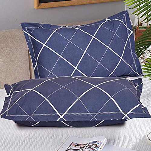 Image of Amazon Brand - Umi Super Soft Brushed Microfiber Cotton Pillow Covers, 2 Piece Pillow Covers(Not Pillow),Flange on Edges Pillow Covers 17X27(inches) 43X68(CM)