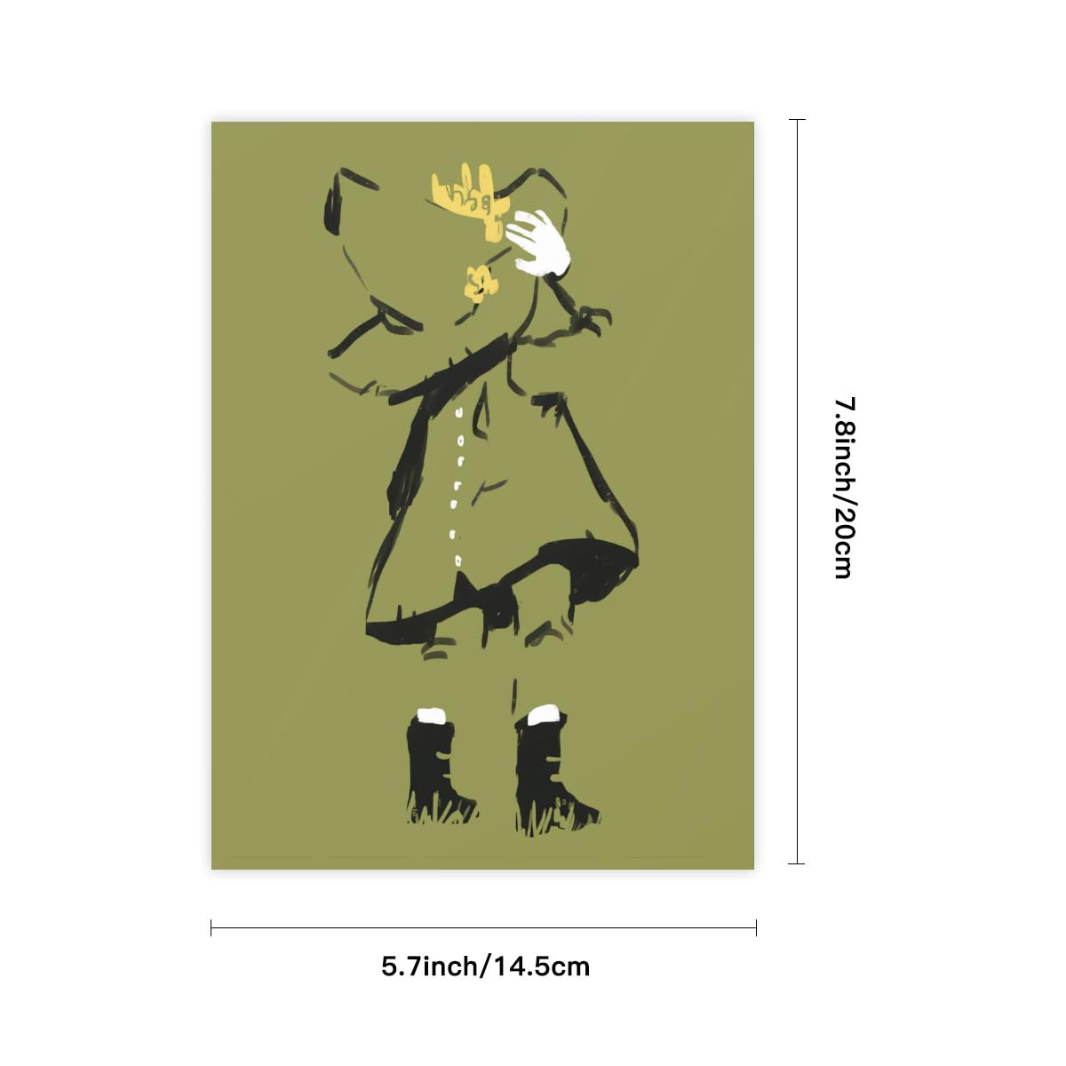 Amazon.co.jp: ムーミン スナフキン 1枚 クリスタルステッカー