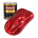 Restoration Shop - Firethorn Red Pearl Urethane Basecoat Auto Paint - Gallon Paint Color Only - Professional High Gloss Automotive, Car, Truck Refinish Coating