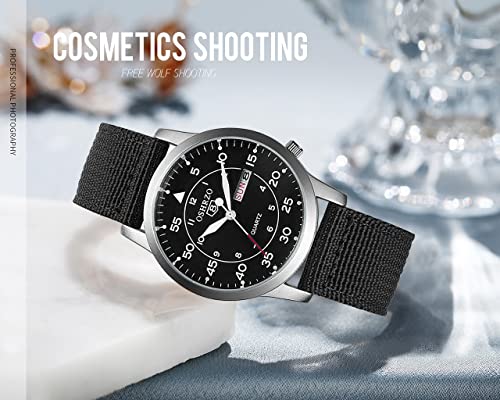 Image of Gosasa Unisex Military Watches Sport Textile Nylon Strap Stylish Men Watch Luminous Fashion Watches Analog Display Quartz Waterproof Casual Wristwatch