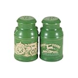 John Deere Raised-Relief Milk Can Salt & Pepper Set