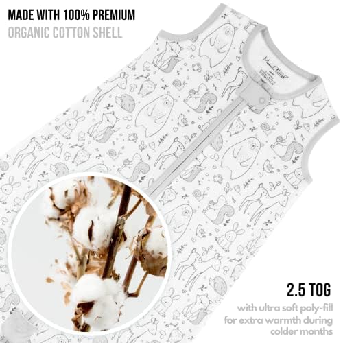Mama Cheetah Baby Sleep Sack 2.5 TOG, Winter Baby Sleeping Bag with 2-Way Zipper - Image 2