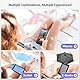 Kiorafoto Magnetischer Handy-Schirm für Sonne, Outdoor-Telefonhalter mit Sonnenschirm, flexiblem Winkel-Design & drehbarem Telefonring, für iPhone 15 14 13 12 Pro Max Plus & alle Handys Schwarz