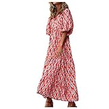 HBWL01 Vestidos de verano para mujer 2024 a la moda, con cuello en V, sin mangas, vestido de tirantes para salir, casual, vestido de playa para hoy (1-azul, L), 1-naranja, S