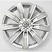Volkswagen 5NA071457A Radkappen (4 Stück) Radblenden 17 Zoll Radzierblenden Radzierkappen Stahlfelgen, brillantsilber