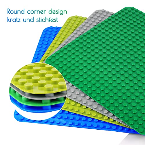 Große Bauplatte Kompatibel mit Duplo Platten,große Grundplatte,38 * 38cm Platten-Set für Kreatives Spielen, Lernspielzeug – Ansicht 4
