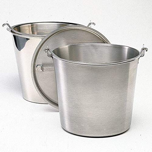 Stainless Steel, 3.5 Gal, Hospital Bucket,210415507