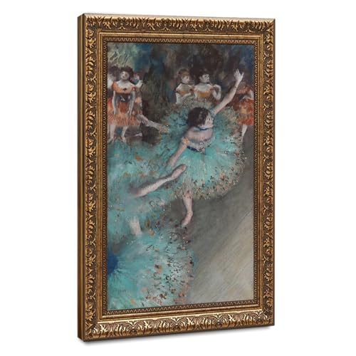 Toile Degas Danseur en Vert : Sublimez la Décoration Murale de Votre Salon ou Bureau