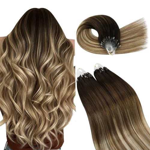 Extension cheveux naturel loops à froid pour réparer les cheveux fins sans colle