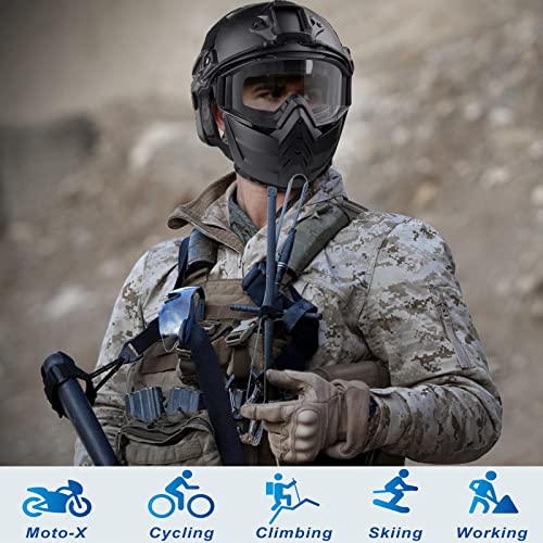 Vpzenar Airsoft Mask, Airsoft Mask Full Face,Detached Airsoft Goggles, Tactical Mask With Adjustable Elastic Headband Fit For Kids, Anti Fog Paintball Mask For Men, Protective Military Airsoft Gear #TOP6