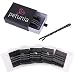 Premium Bobby Pins with Travel Case - 100 Black Double Coated Hair Pins