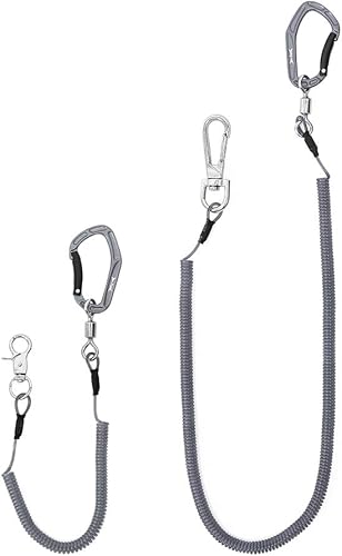 Miniatura 8 de HERCULES M4 Fishing Lanyard, Fishing Pole Tether, Kayak Paddle Leash, Heavy Duty Retractable Coiled Lanyard for Fishing, Rods, Pliers, Boating,