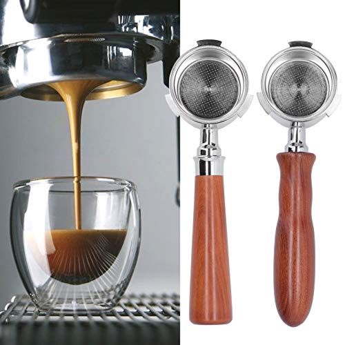 Portafiltro sin fondo de 51 mm, portafiltro profesional sin fondo con canasta de filtro de taza sin presión para… - Imagen 3