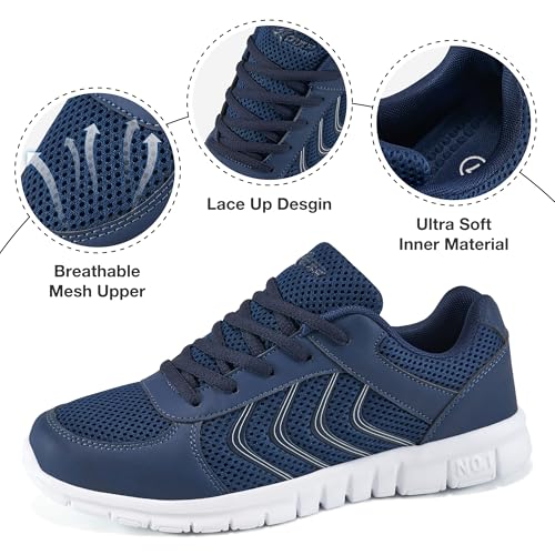 Image of DUOYANGJIASHA Lightweight Walking Shoes for Women: Comfortable & Breathable Mesh Fashion Sneakers for Daily Wear - Casual Non Slip Tennis Shoes for Workout Gym Travel