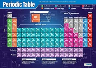 Daydream Education Periodic Table | Science Posters | Laminated Gloss Paper measuring 850mm x 594mm (A1) | Science Charts for the Classroom | Education Charts