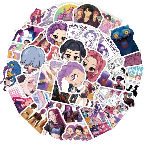 MUNSKT 124 Juegos De Pegatinas De Cazadores De Demonios De Estilo Stickers Kpop, Pegatinas De Vinilo De Cazadores De Demonios Inspirados En Adolescentes, Decoración De Carca