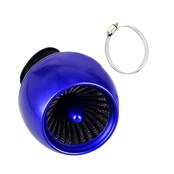 MYADDICTION 24-48mm Air Cleaner Intake Filter for Bobber Chopper Cruiser Blue
