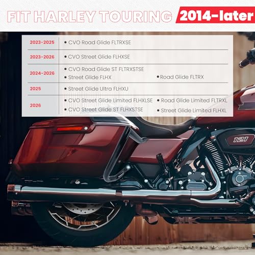 Barra de protección trasera para alforjas Harley Touring 2014-2026 miniatura 2