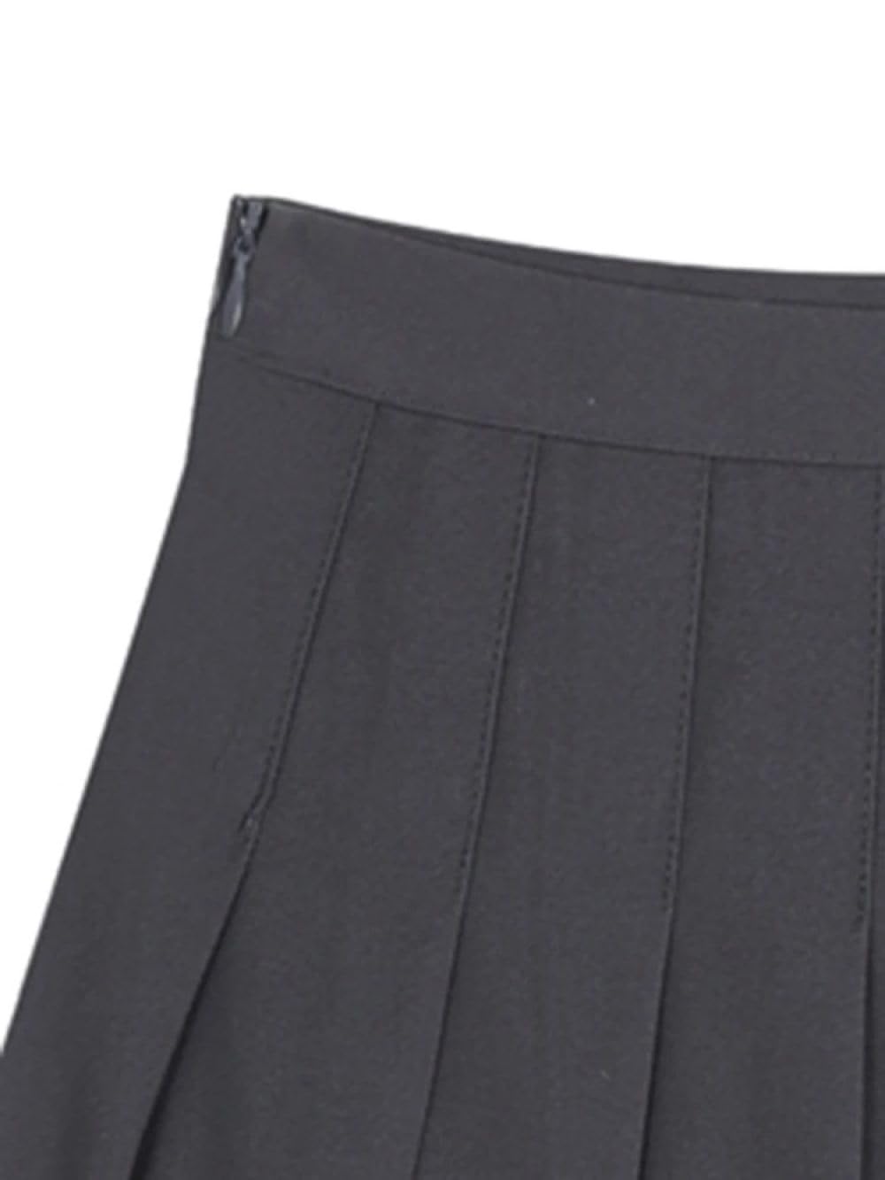 Falda Corta De Mujer - Falda Plisada Gris Básica para Mujer, Moda De Verano, Estilo Preppy, Falda De Cintura Alta, Minifaldas Elegantes Ajustadas De Línea A