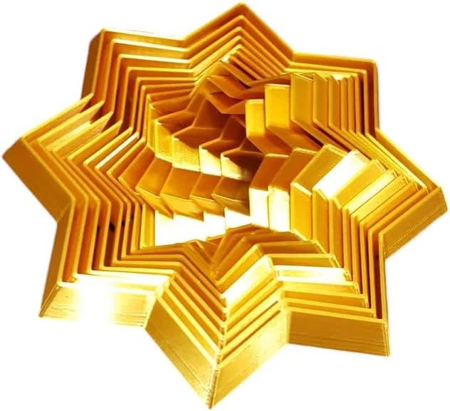 3D Printed - Fidget Star - Stress Relief/Anxiety Toy (Pink)