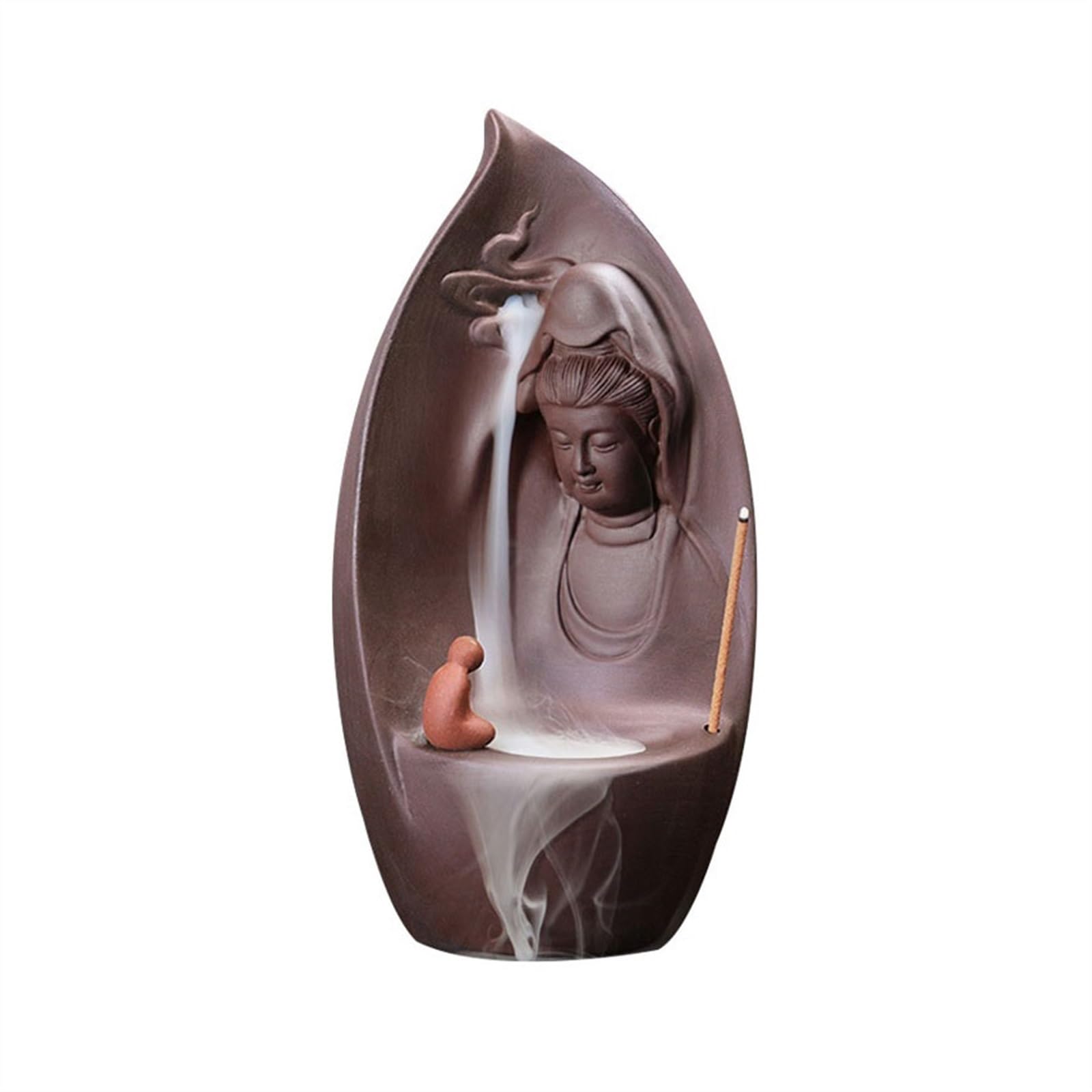 Incense Holder Base Indoor Zen Incense Burner Exquisite Handmade Ceramic Backflow Home Desktop Censer Decoration