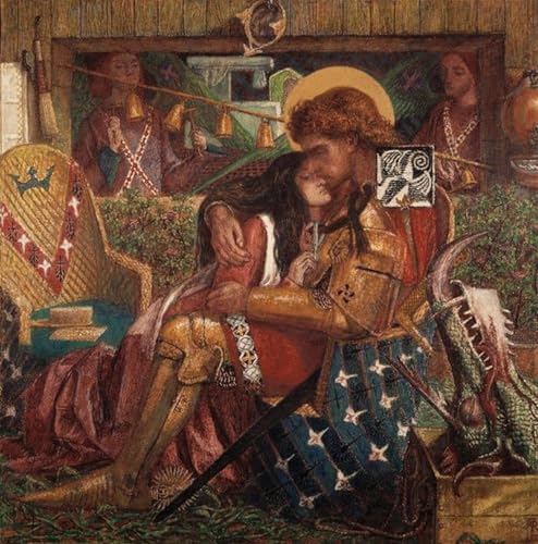 Tableaux peinture sur toile Dante Gabriel Charles Rossetti décor mural de chambre 60x90