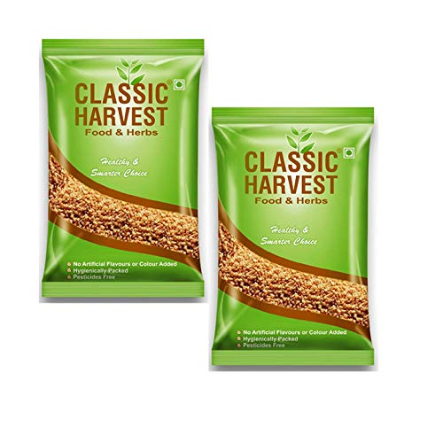 Classic Harvest Healthy and Nutritious Roasted Wheat Daliya/ Dalia / Broken Wheat 1000g (Pack of 2, 500 gm Each)