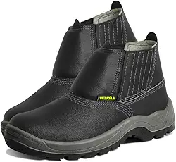 Botina Bota EPI para trabalho Unissex Com numeração especial numeração do 34 ao 50 - L102PVC Lider com Bico de PVC e solado Duplo (48)