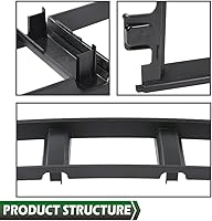 Vista 5 de GRAND ORANGE Panel de moldura de rejilla inferior delantera y almohadillas de parachoques insertos tapas de extremo compatibles con Ford F150