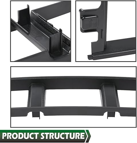 Miniatura 5 de GRAND ORANGE Panel de moldura de rejilla inferior delantera y almohadillas de parachoques insertos tapas de extremo compatibles con Ford F150