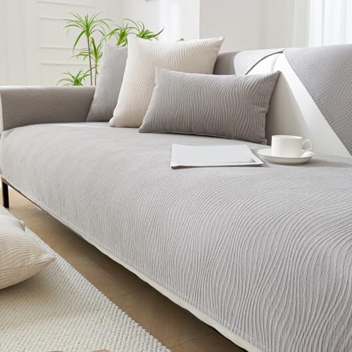 ���h�~�\�t�@�J�o�[�A�y�b�g�p�V�F�j�[���̃V���v���ȃX�g���C�v�\�t�@�J�o�[�A����~�ߕt��L���^3�l�p�p���n�X���b�v Dark-grey 70x180cm/27.56x70.87in