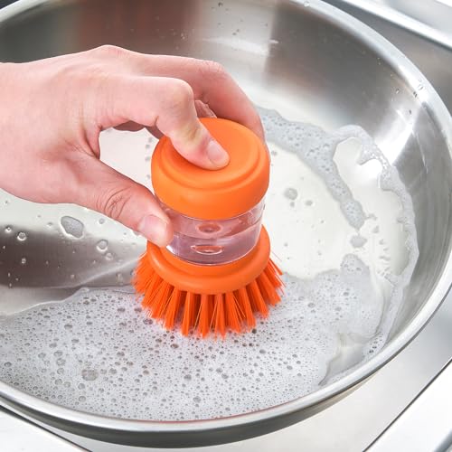 Brosse à vaisselle avec distributeur ProTuning VIDEVECKMAL orange