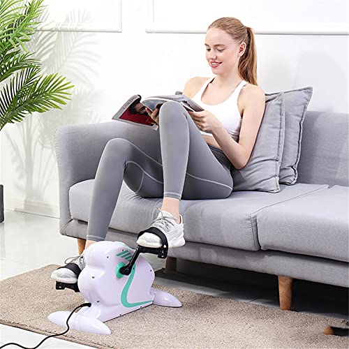 Image of Folding Treadmills Under Desk Bike Pedal Exerciser with Adjustable Leg - Exercise Bike Desk Cycle, Leg Exerciser