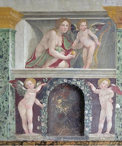 Poster Sala Delle Prospettive Peruzzi toile sans cadre 50x70cm trompe l'oeil